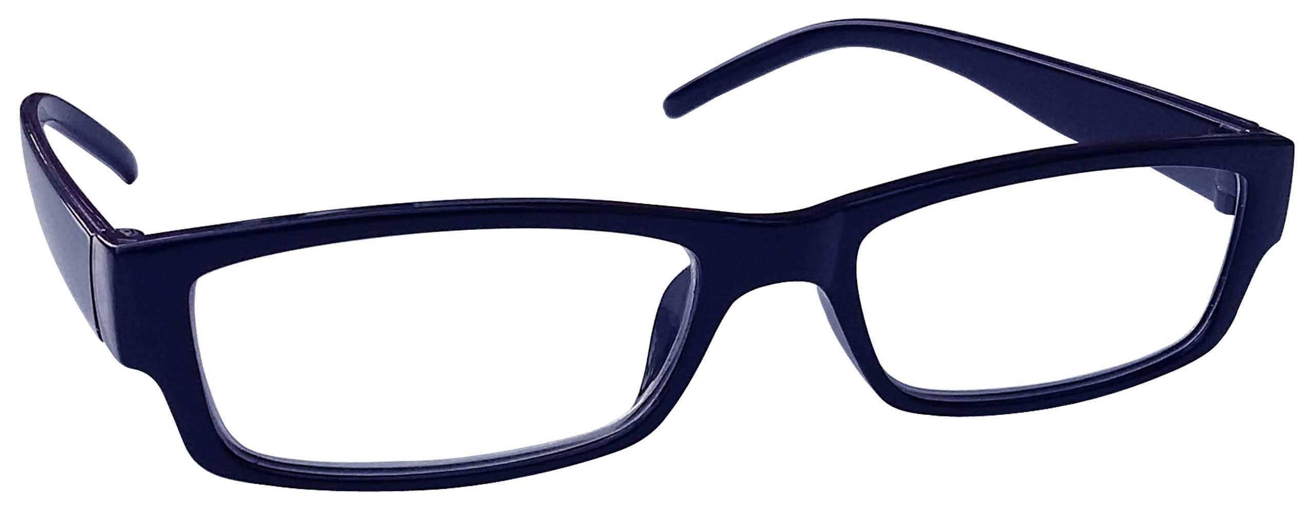 +1.0 Dark Blue Reading Glasses Mens Womens Lightweight Designer Style UV Reader UVR32