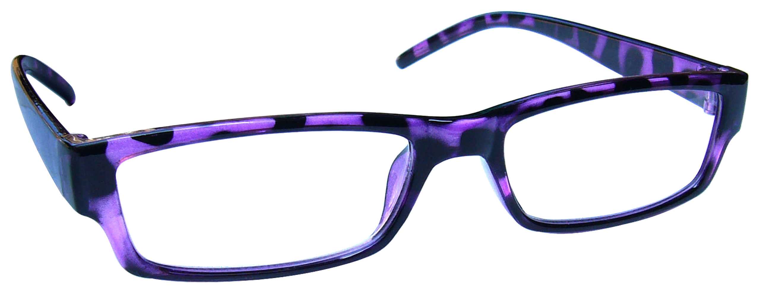 +1.0 Purple Reading Glasses Mens Womens Lightweight Designer Style UV Reader UVR32