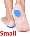Fast Foot Pain Relief Plantar Fasciitis Gel Heel Support Cushion Insoles Pad Cup Blue Small