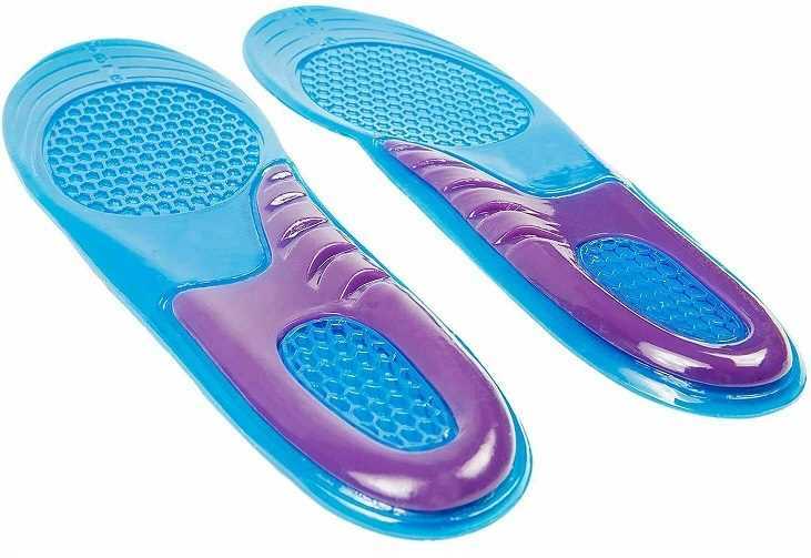 Women Blue Size 3-6 Work Boots Orthotic Shoe Inserts Gel Insoles Arch Support Pads Massaging Feet