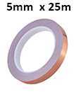 5Mm  X 25M Copper Slug Tape: Adhesive Copper Slug Snail Barrier Tape