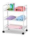 3 Shelf Large Salon Beauty Trolley Cart Spa Storage Dentist Wax Treatments Home