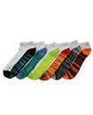 6 Pairs Mens Trainer Liner Ankle Socks Funky Designs Adults Sports  (Option 11 )