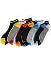 6 Pairs Mens Trainer Liner Ankle Socks Funky Designs Adults Sports  (Option 12 )