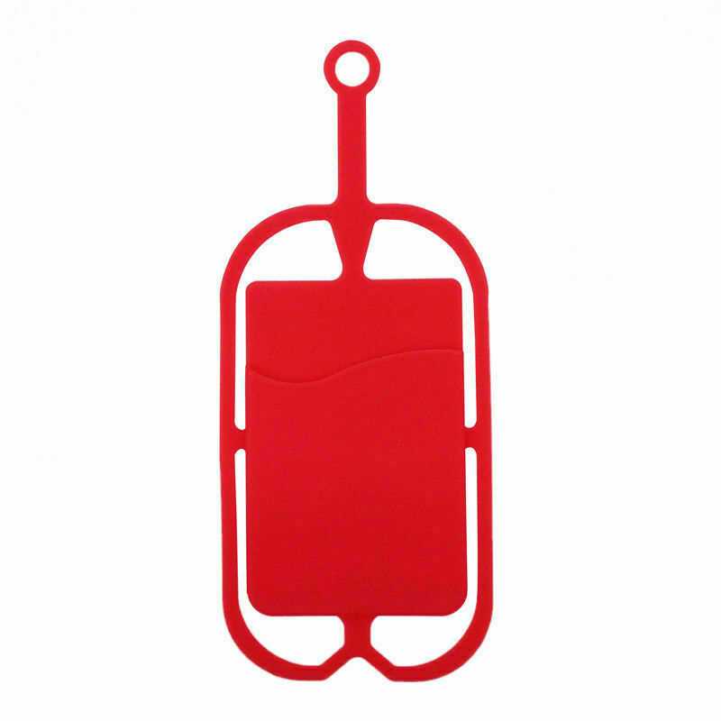 Red Silicone Phone Lanyard Holder Case Cover Universal Neck Strap Necklace Sling