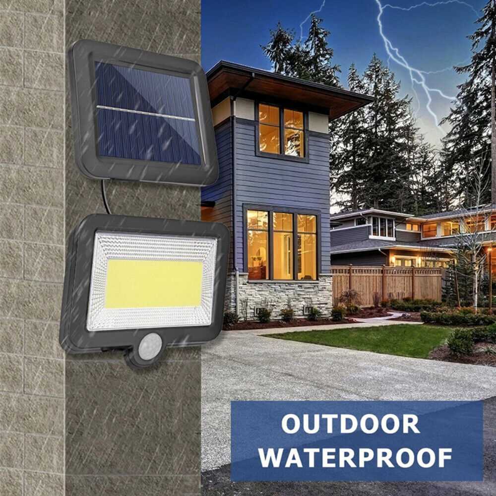 120 LED Solar Powered LED Motion Sensor Garden Wall Light Security Lamp Lighting