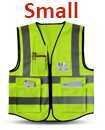 Yellow Hi Vis High Viz Visibility Vest Waistcoat Safety With Pockets