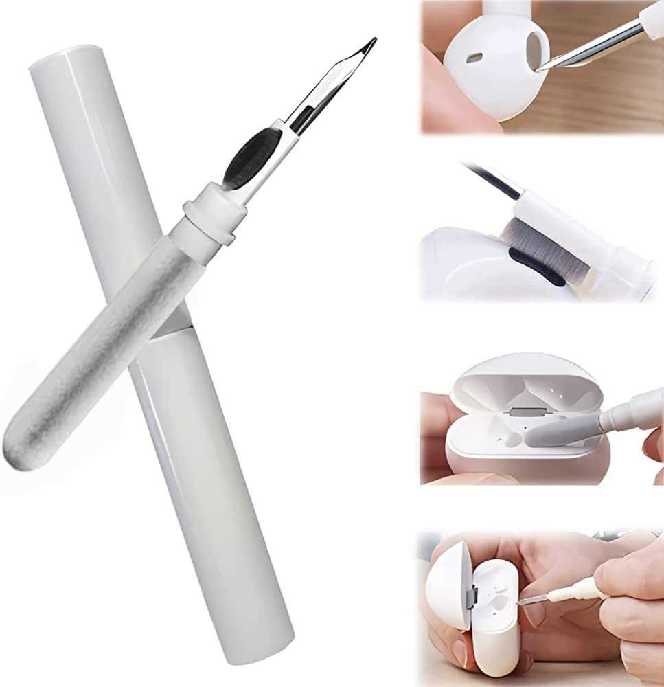 White Wireless Earbuds Clean Pen Cleaner Kit For Air Pods Pro Bluetooth with Earphones Case