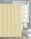 Plain Shower Bathroom Curtain Liner With 12 Hook Ring Set