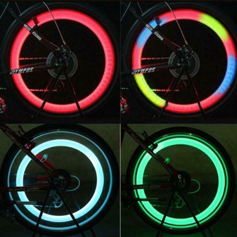 Colour Changing LED Bike Wheel Lights Brighter and Visible from All Angles for Ultimate Safety and Style 1 Tyre Pack