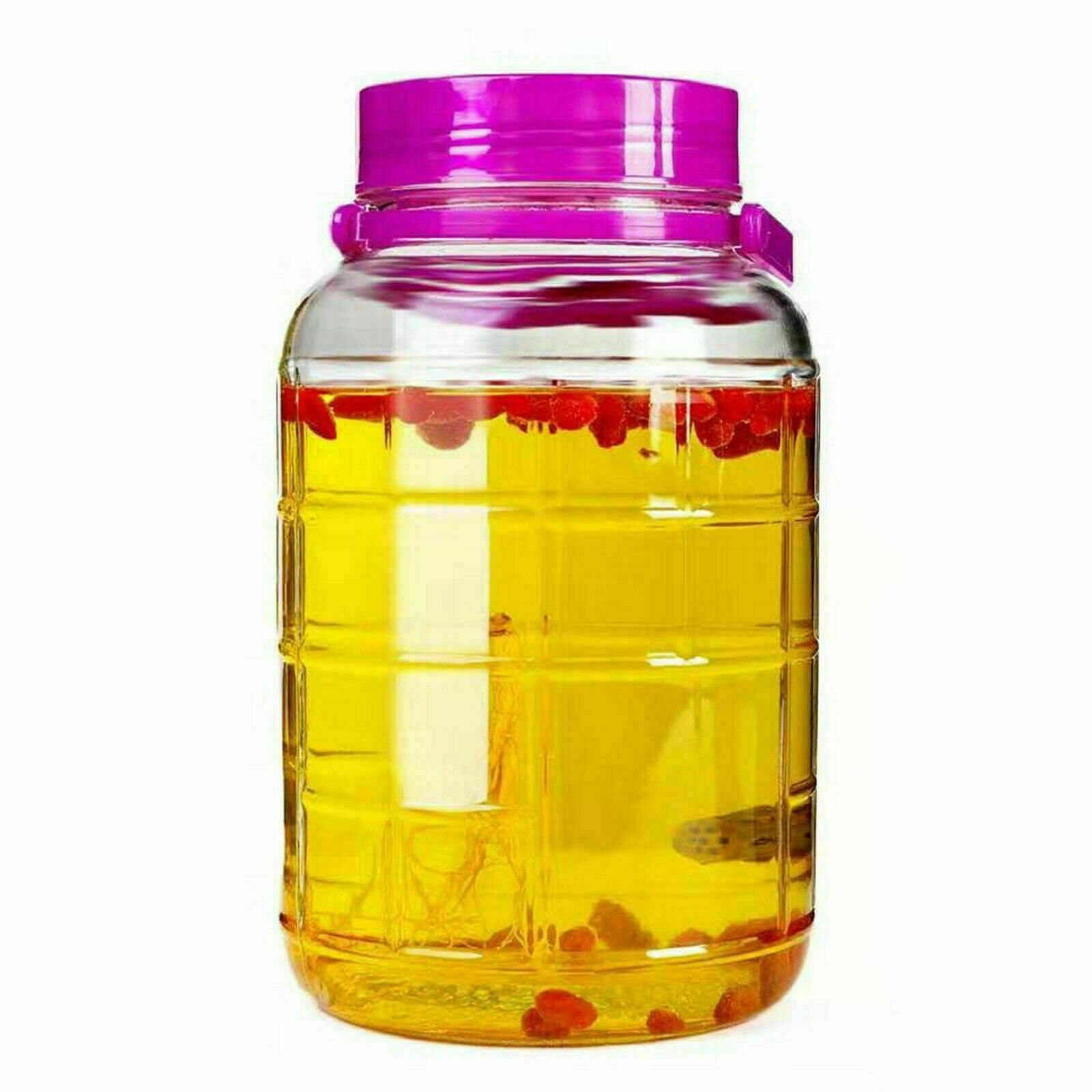 8 Litre Large Ramadhan Jam Glass Jar Rice Flour Sugar Wheat Glass Preserve Food Beverage Juice Airtight Container
