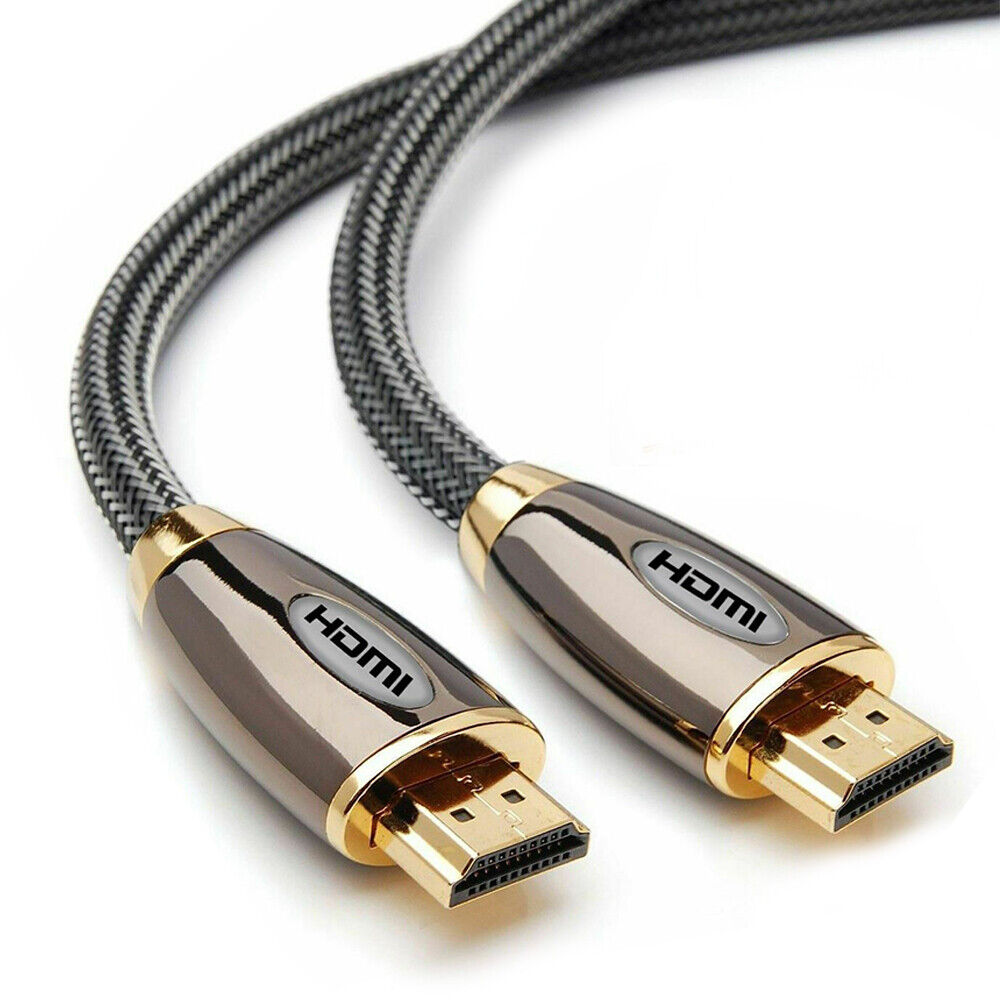 5 Meter Premium 4K HDMI Cable 2.0 High Speed Gold Plated Braided Lead 2160p 3D HDTV UHD