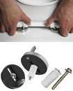Pair Of Top Fixing Toilet Seat Hinge Fittings Quick Release Hinges